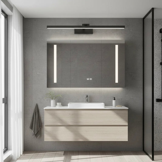Modern waterproof LED wall light with acrylic diffuser