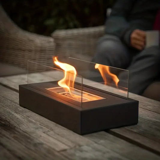 Elegant Bioethanol Fire Pit | Smokeless Flame & Portable Design for Cozy Outdoor Evenings 1