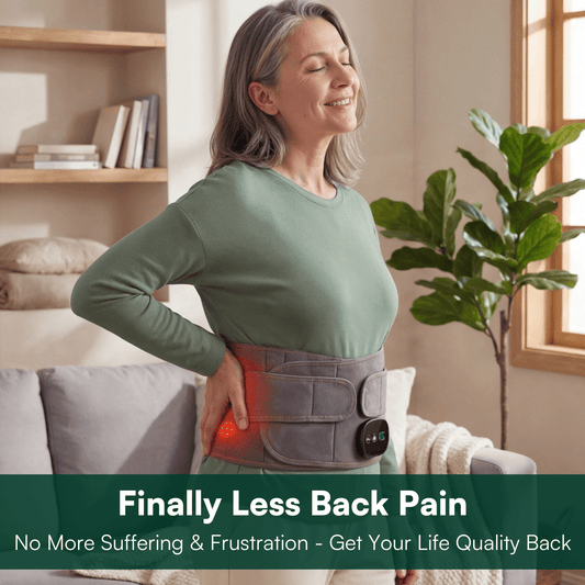 ThermalEase | Back Massage Belt with Adjustable Heat Settings | Ergonomic Design for Ultimate Relaxation and Pain Relief 1