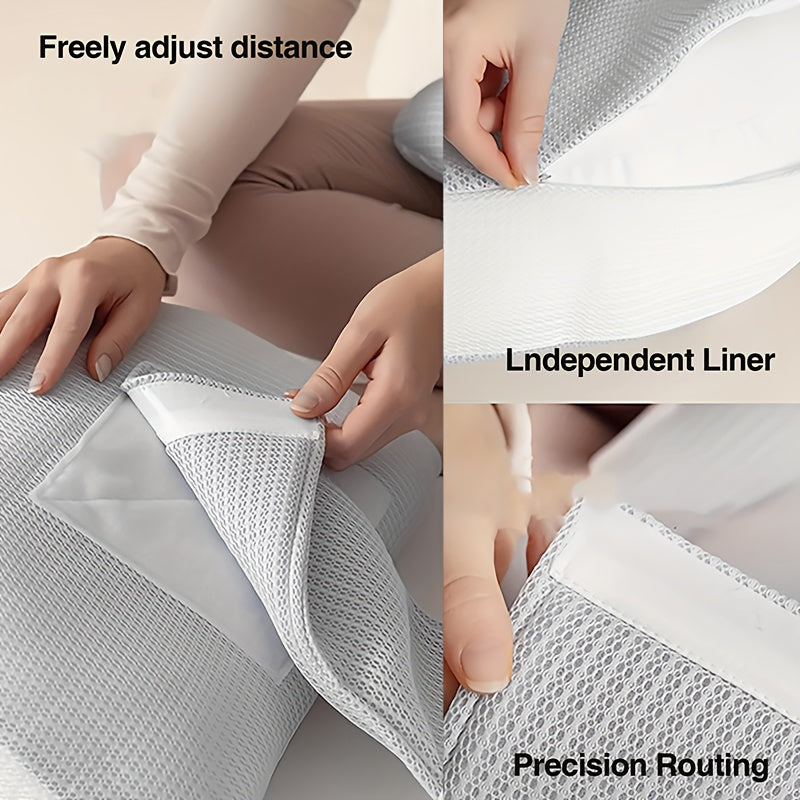 Adjustable Pregnancy Pillow Polyester | Ergonomic Waist Back Belly Support | Adjustable Strap for All Trimesters &amp; Postpartum 9