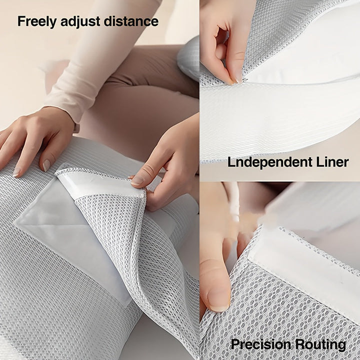 Adjustable Pregnancy Pillow Polyester | Ergonomic Waist Back Belly Support | Adjustable Strap for All Trimesters &amp; Postpartum 9