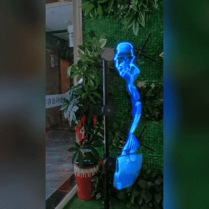 3D Hologram LED Fan Projector | 224 LED Beads for Sharp Holographic Effects | Wi-Fi App Control &amp; Wall or Tripod Mount 3
