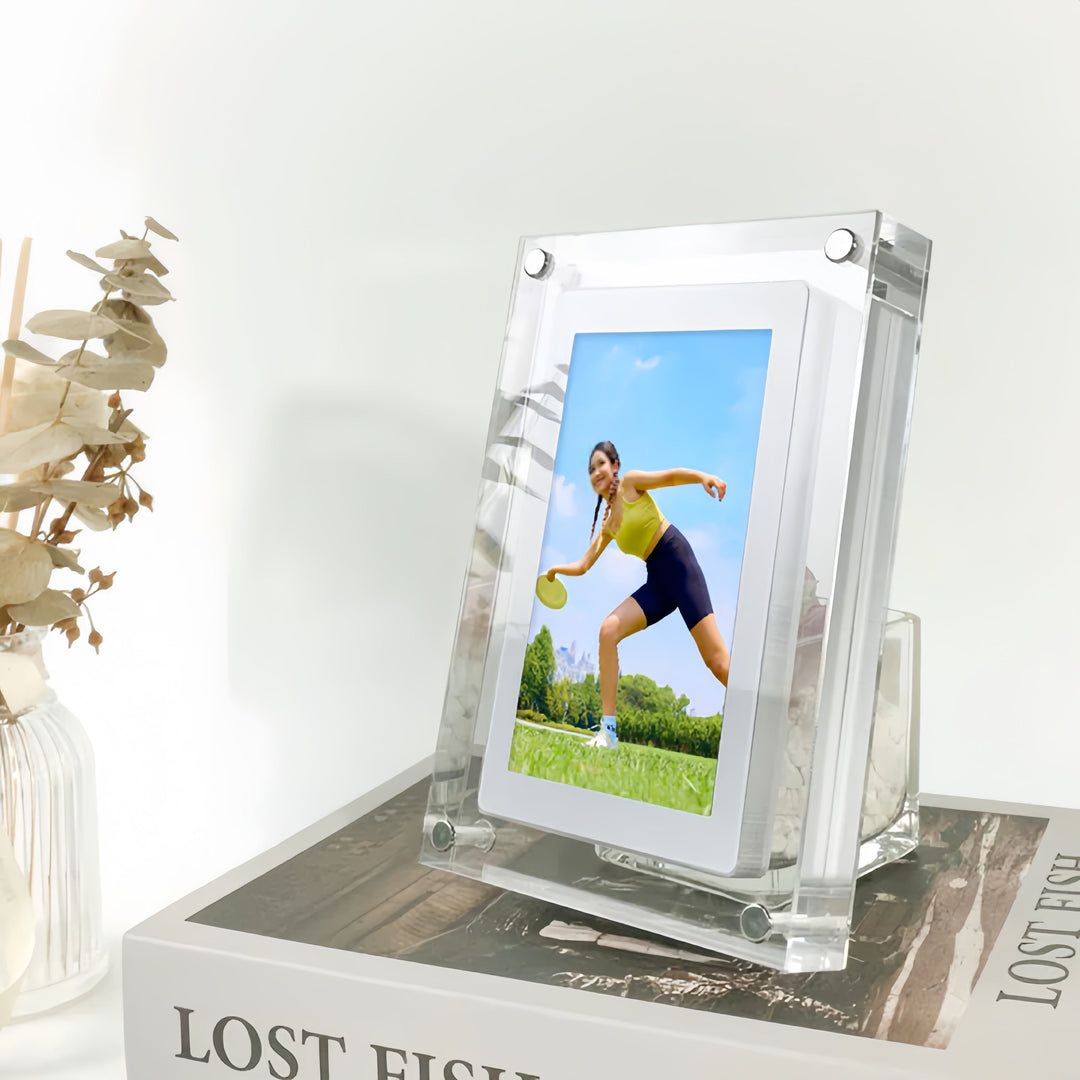 18 cm HD Digital Photo Frame Rechargeable Stereo Speakers 5
