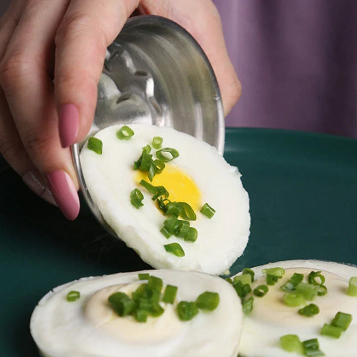 3 Cup Stainless Steel Egg Poacher Stovetop Steamer 10