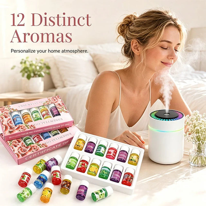 12 Piece Essential Oil Set Water-Soluble Clog-Resistant Diffuser 4