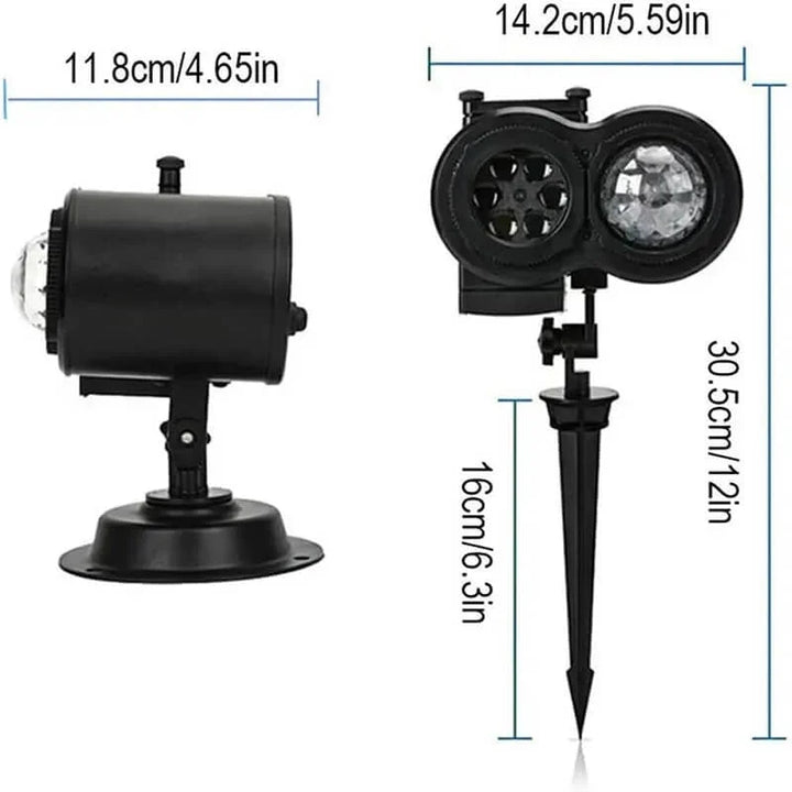 LED Festive Projector Light 16 Patterns Weatherproof 8