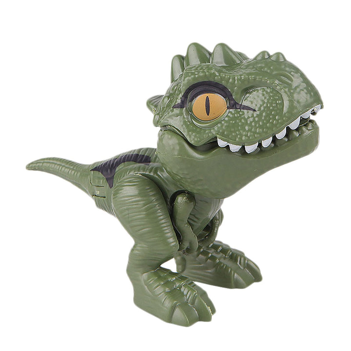 Dinosaur Toy Finger Puppet Bite-Ready Rounded Edges with Movable Tail 14