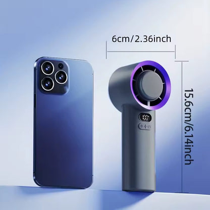 Portable Handheld Fan | USB Rechargeable | 3 Speed Settings | Up to 10-Hour Battery Life