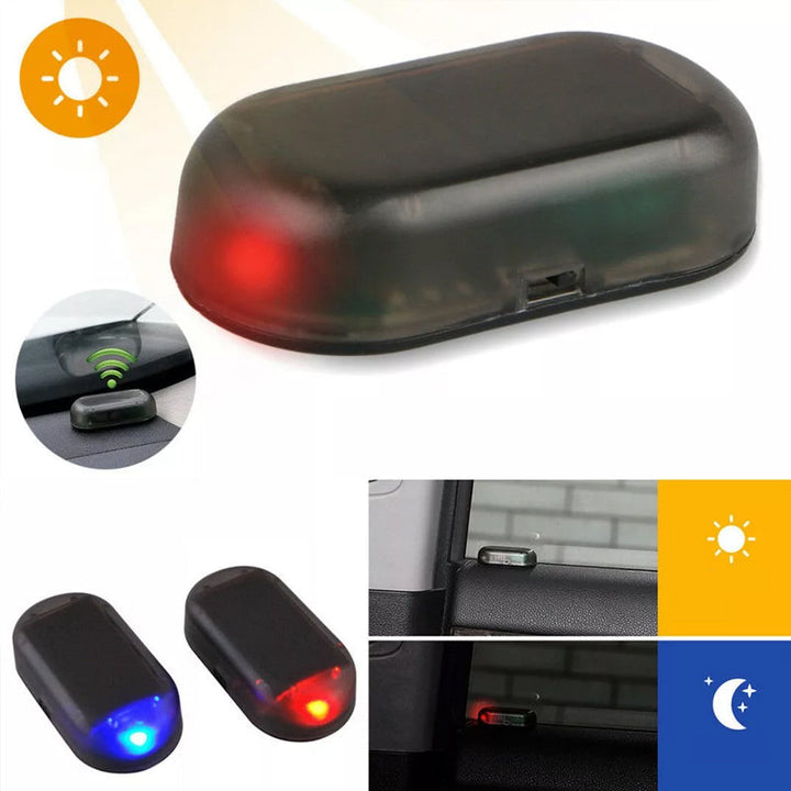 Solar Alarm Light LED Car Anti-Theft Deterrent Adhesive with 5-Second Flash 5