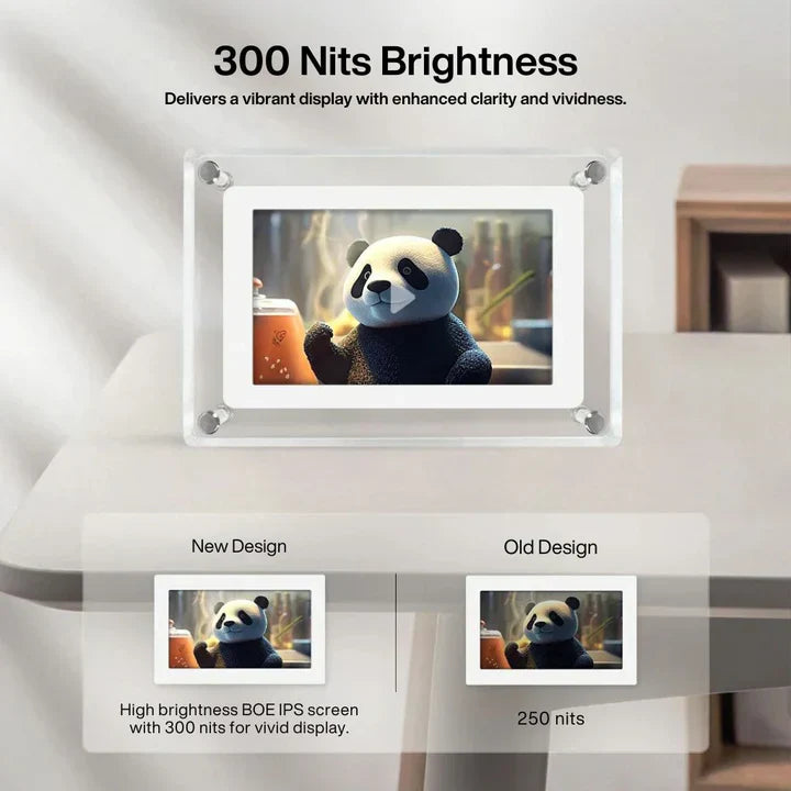18 cm HD Digital Photo Frame Rechargeable Stereo Speakers 7