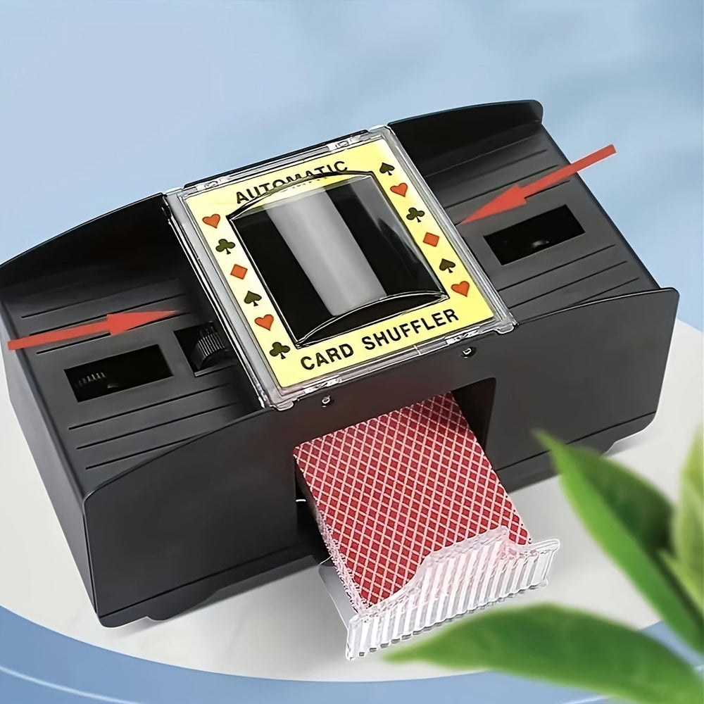 Automatic Card Shuffler for Standard Playing Cards | Battery Operated, Plastic | Poker, Bridge & Board Game Nights 2