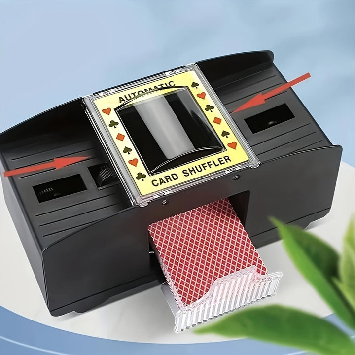 Automatic Card Shuffler for Standard Playing Cards | Battery Operated, Plastic | Poker, Bridge &amp; Board Game Nights 2
