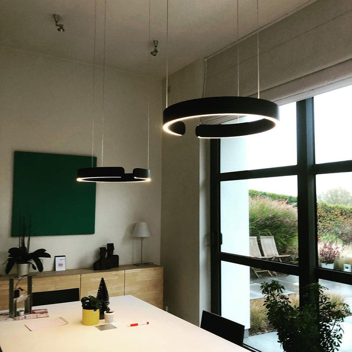 LED Pendant Ceiling Light Metal &amp; Acrylic Dome 40/60/80 cm | Black, Gold, Rose Gold, White | Dimmable, 3 Colour Temperatures 9