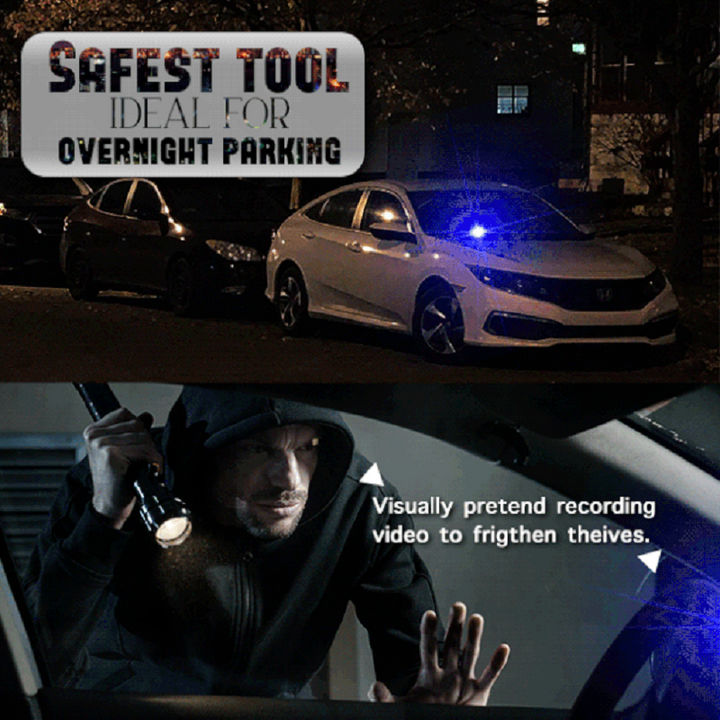 Solar Alarm Light LED Car Anti-Theft Deterrent Adhesive with 5-Second Flash 4