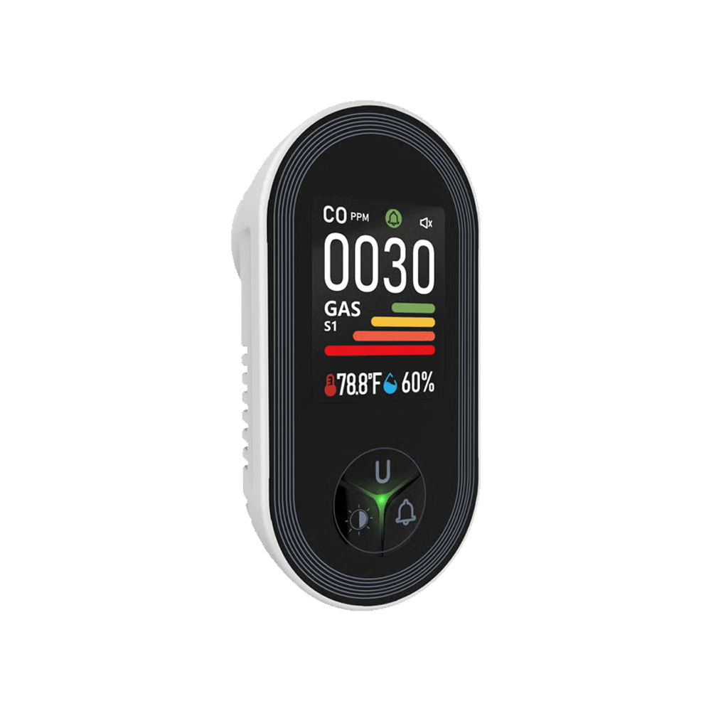 Carbon Monoxide Alarm with Temperature &amp; Humidity Monitor | Combustible Gas Detection | Plug-In, No Batteries Needed 7
