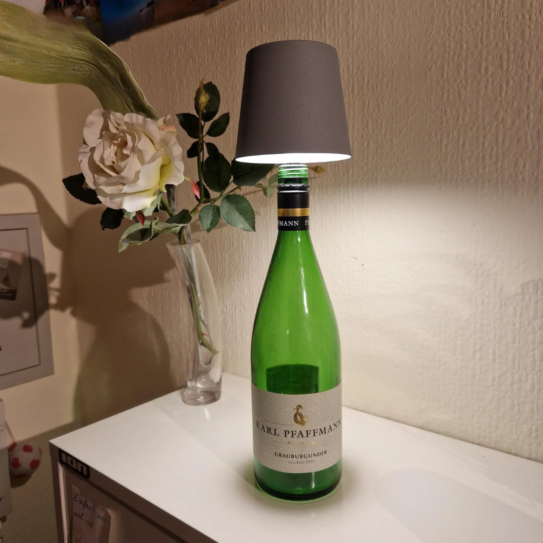 Rechargeable Bottle Light LED Cap Touch Control 3 Brightness 9