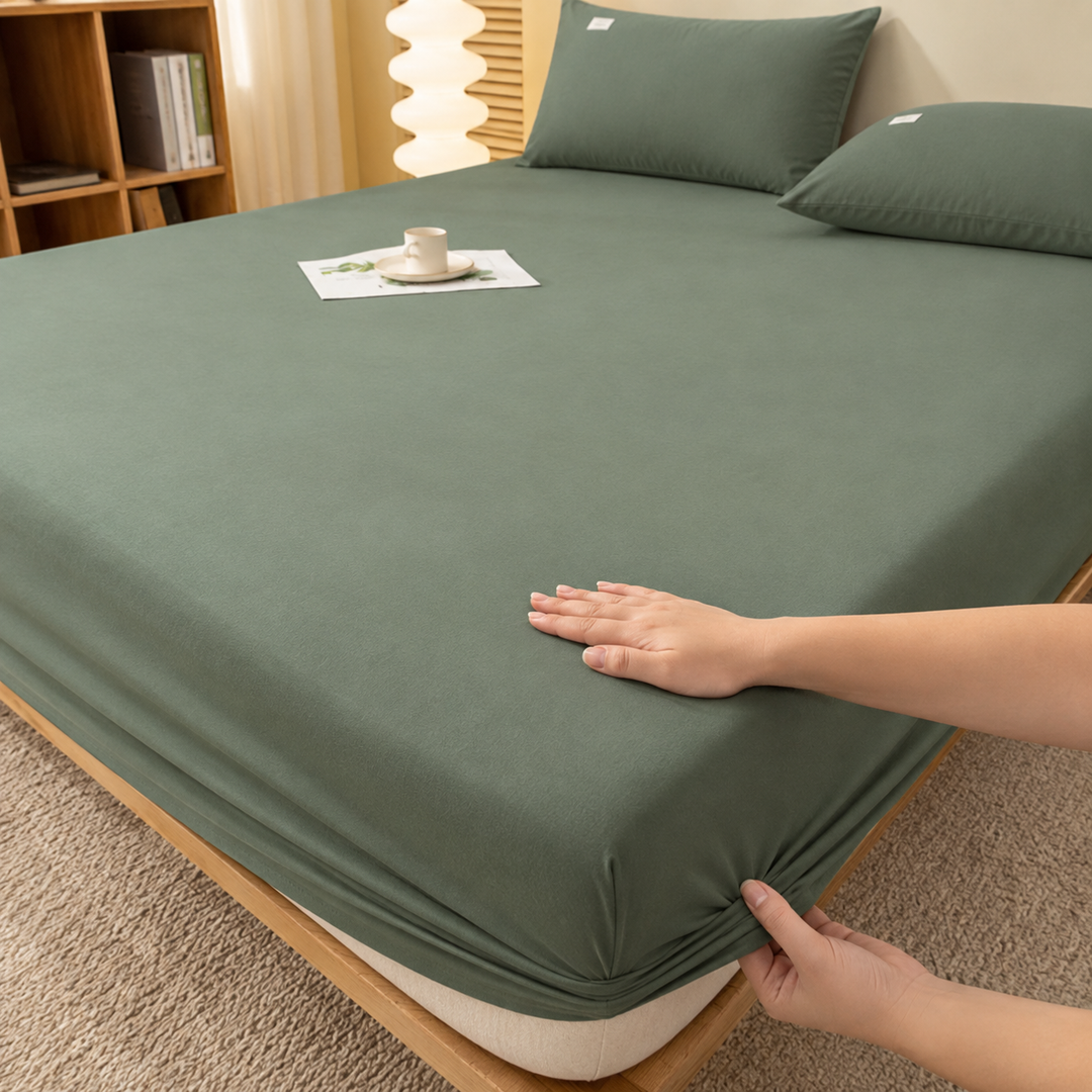 Extra Deep Fitted Bed Sheet, Up to 29 cm Depth | Single, Double, King, Super King, 12 Colours | Wrinkle-Resistant All-Season Fit 52