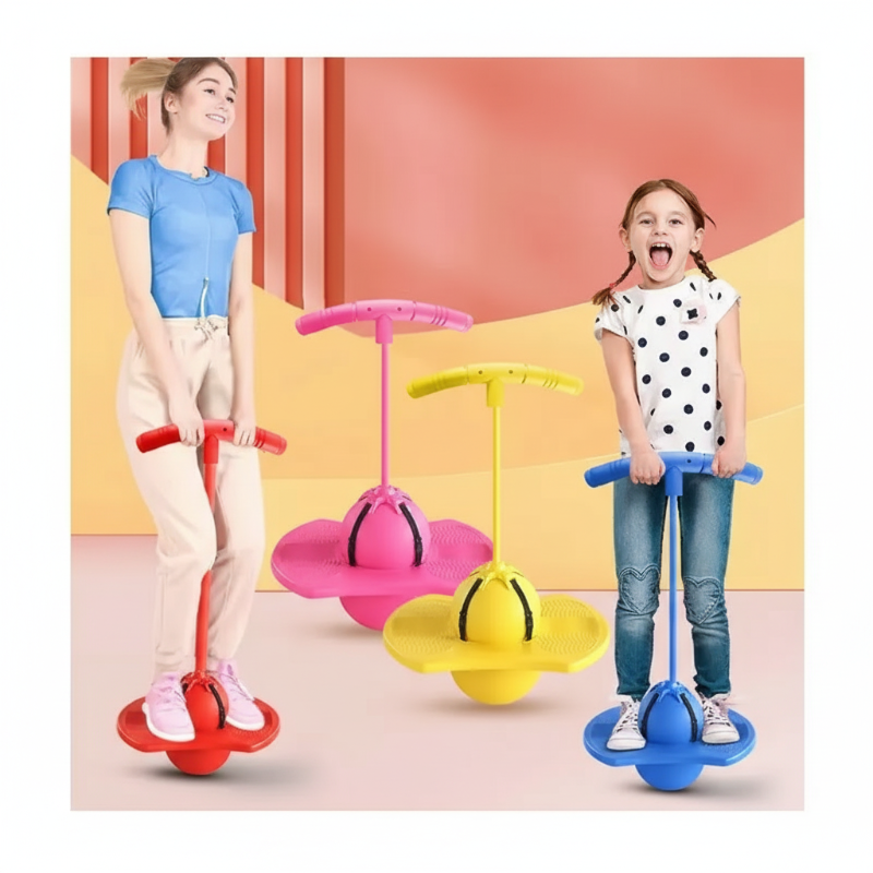 Balance Hop Ball for Kids | Removable Foam Handles for All Skill Levels | Non-Slip Platform for Indoor and Outdoor Use 13