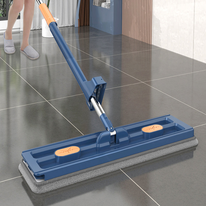 Hands-Free Mop Microfiber, 54-Inch Handle | Blue or White, 2/4/6 Pads | Self-Wringing, No Hands in Dirty Water 9
