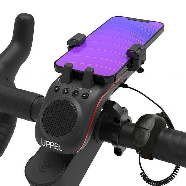 10-in-1 Bike Light with Bluetooth Speaker | 5000mAh Power Bank, Phone Mount &amp; Bell | Front Light for Safe Night Riding