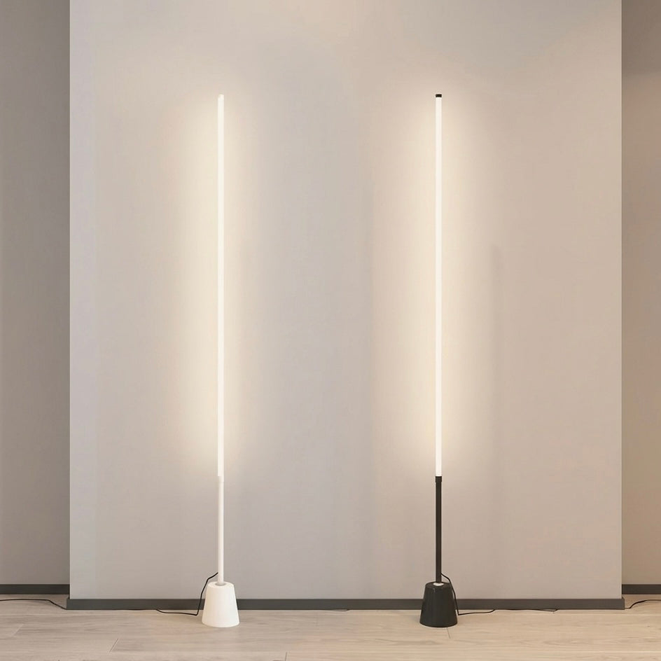 LED Floor Lamp | 24W | 360° Illumination | Remote Control | Dimmable | 180cm | Black & White