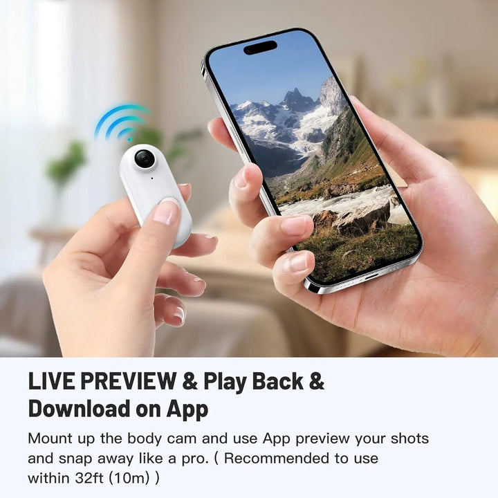 1080P Mini Action Camera | WiFi | Hands-Free Mount | Kids Sports &amp; Outdoor | Pocket Size