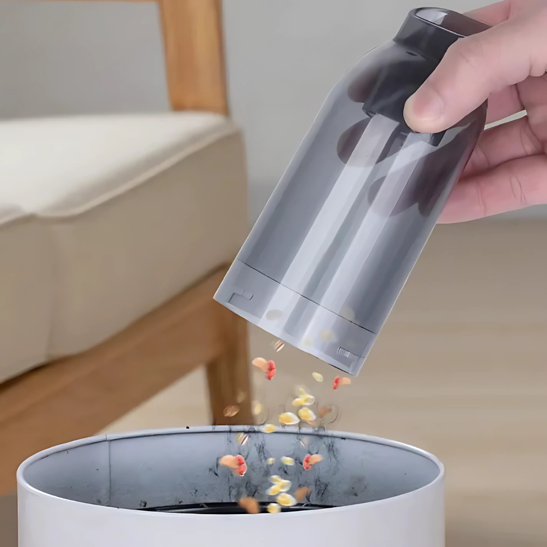 Cordless Handheld Vacuum 2-in-1 | Suction and Blow Function | USB Rechargeable for Car and Home with Interchangeable Nozzles 4