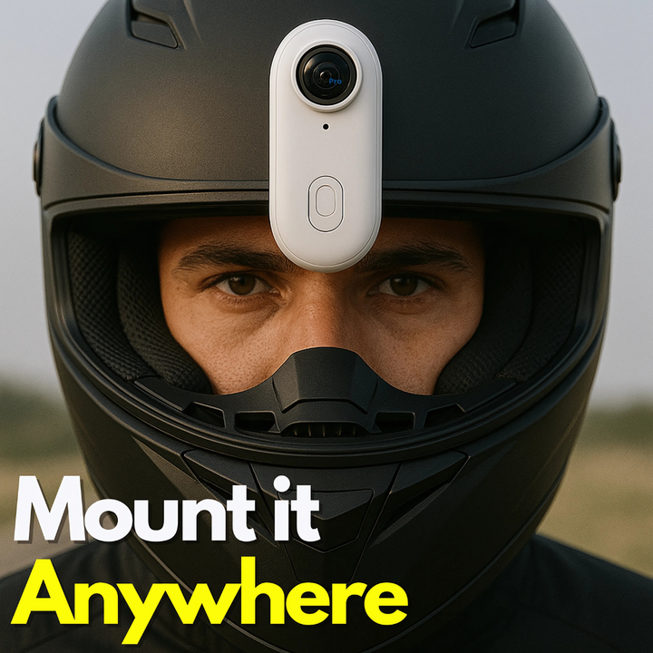 Mini Wireless Camera 2K | 360° View, Electronic Stabilisation &amp; Slow Motion | Magnetic Clip, Long Battery Life 8