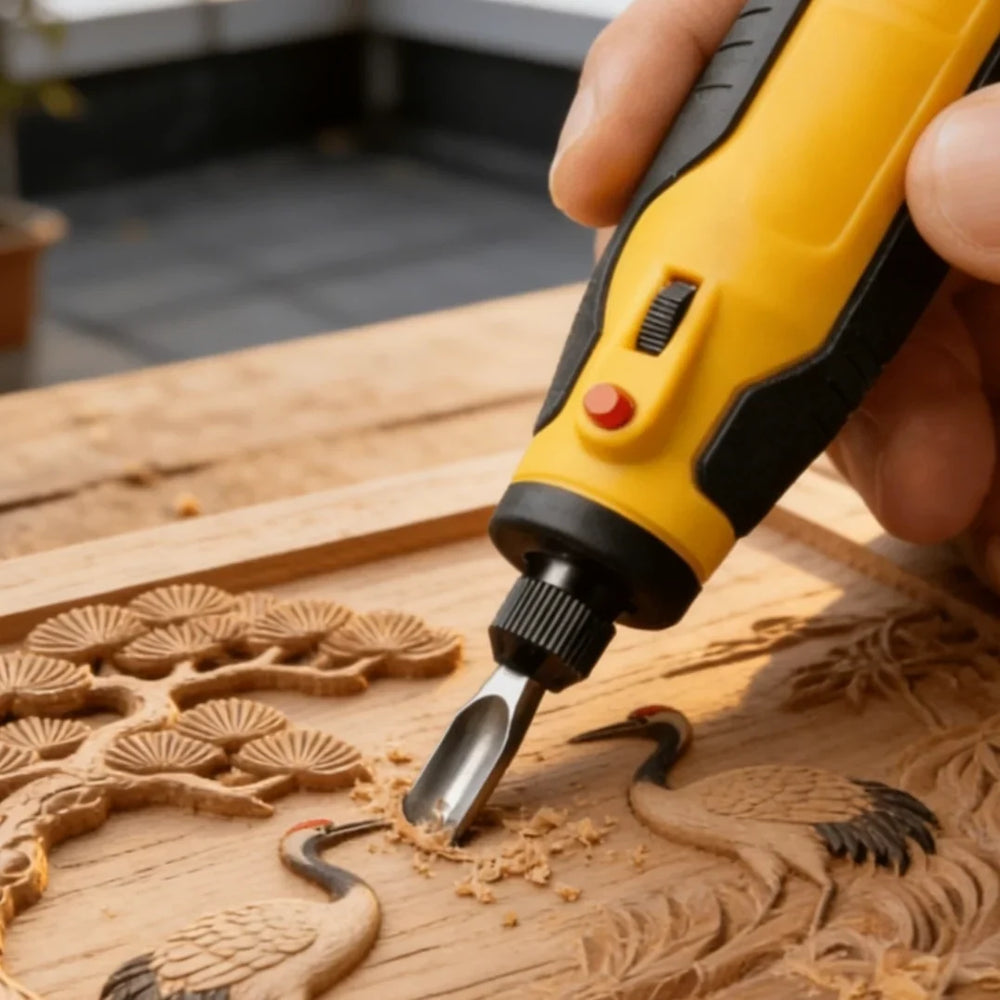Cordless Rotary Carving Tool | Variable Speed Up To 12,000 RPM | Rechargeable Precision Engraver And Polisher For Detailed Work 2