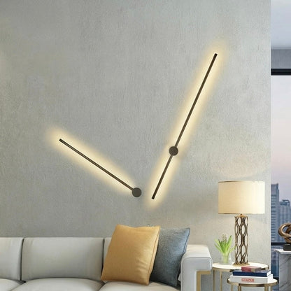 Modern Minimalist Linear LED Wall Light | Iron & Acrylic | 3000K Warm White | 60–120 cm