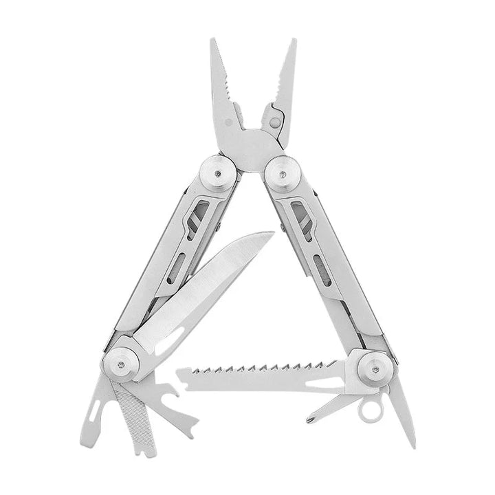 12-in-1 Folding Multitool with Pliers | Stainless Steel EDC