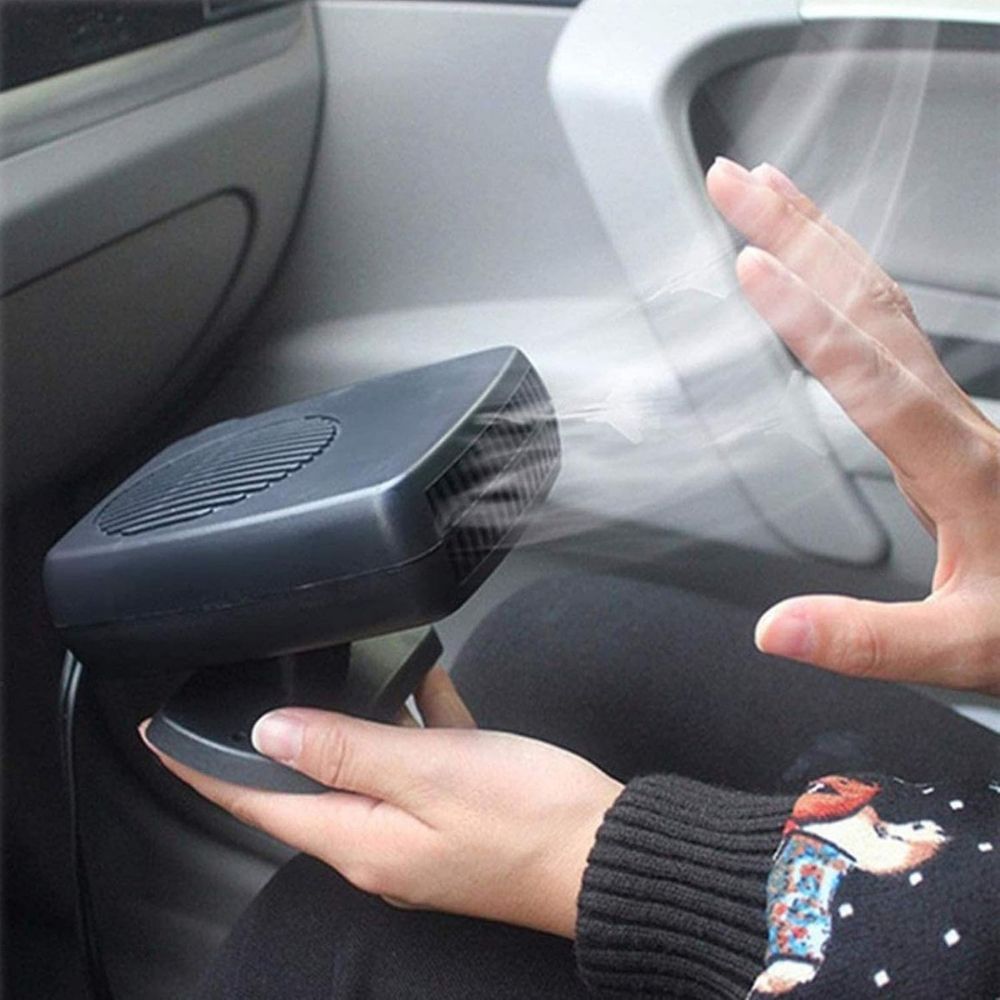 12V Car Heater Fan | 150W/300W Ceramic Heating Element | Fast Windscreen Defrost, Demisting &amp; Warm Air Blower for Cars