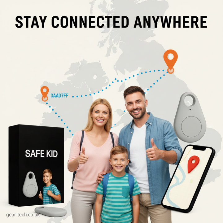 Child GPS Location Tracker | Real-Time Tracking, SOS Alerts &amp; Bluetooth | Waterproof IP67 with 5-Day Battery Life 1