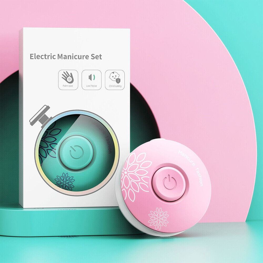 Electric Baby Nail Trimmer | 6 Interchangeable Grinding Heads | Quiet Motor, Adjustable Speed, Battery-Powered 10