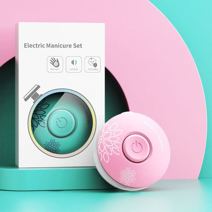 Electric Baby Nail Trimmer | 6 Interchangeable Grinding Heads | Quiet Motor, Adjustable Speed, Battery-Powered 10