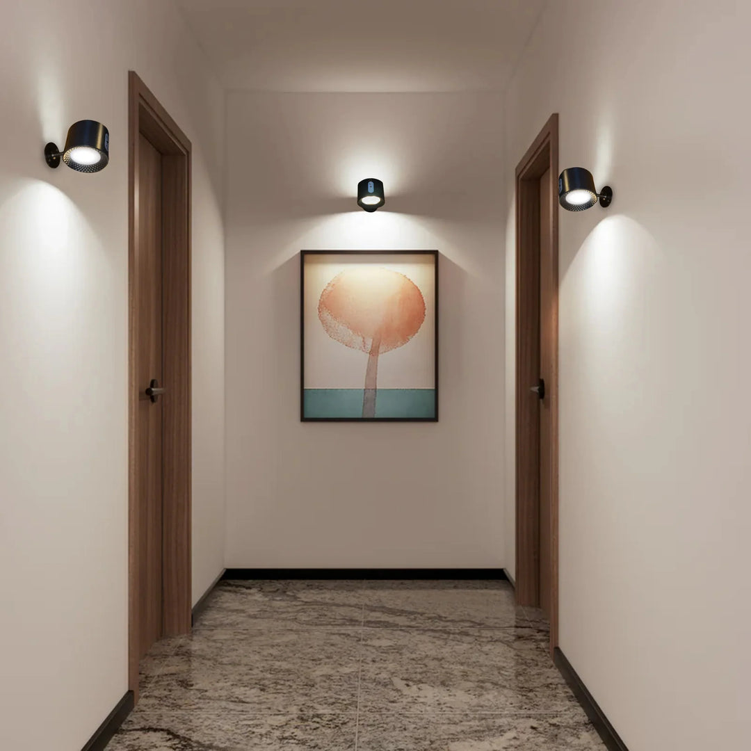 Rechargeable Wireless Wall Light | 3 Brightness Levels, 360° Rotation | Remote Control Included, No Drilling Needed 10