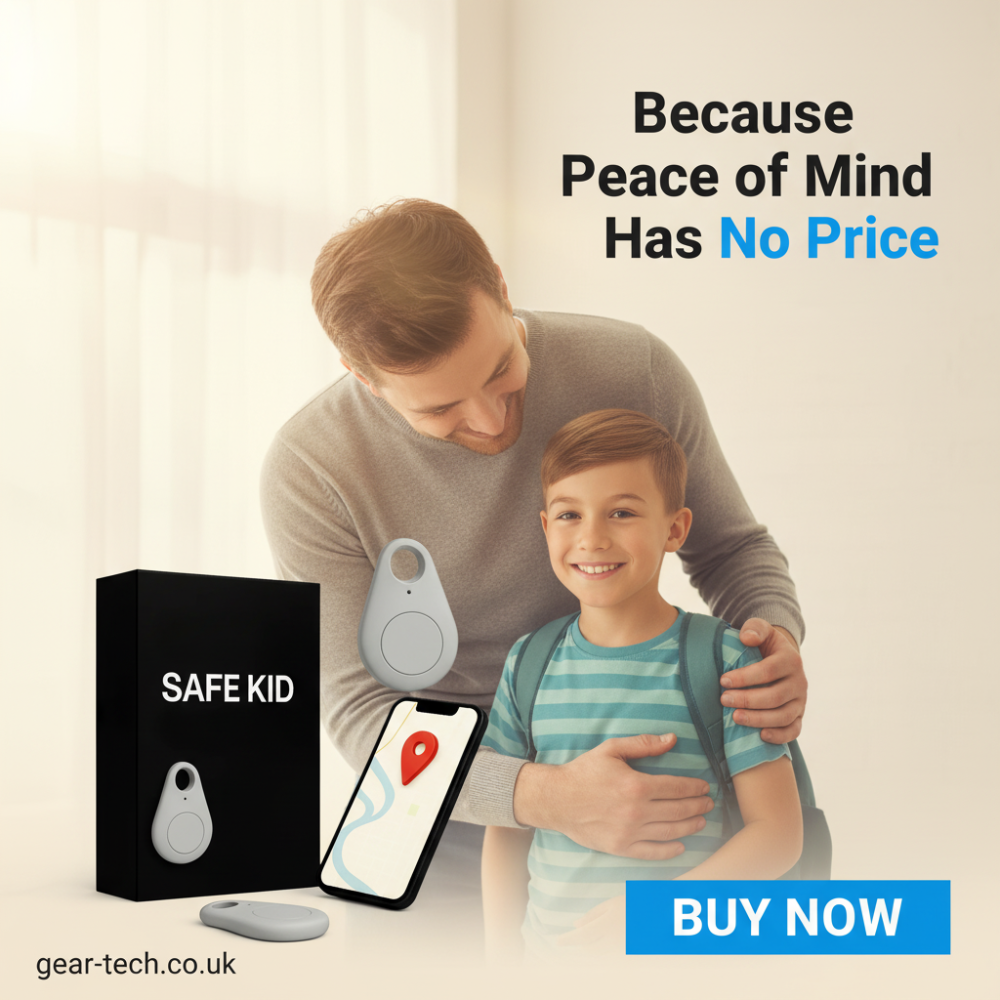 Child GPS Location Tracker | Real-Time Tracking, SOS Alerts &amp; Bluetooth | Waterproof IP67 with 5-Day Battery Life 3