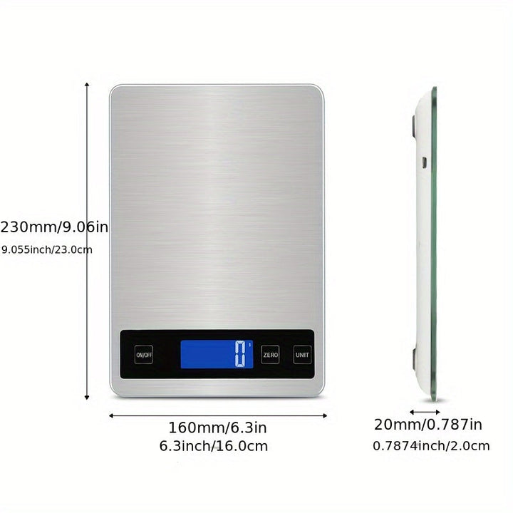 15kg Digital Kitchen Scale | USB Rechargeable Precision Food Weighing Scale 4