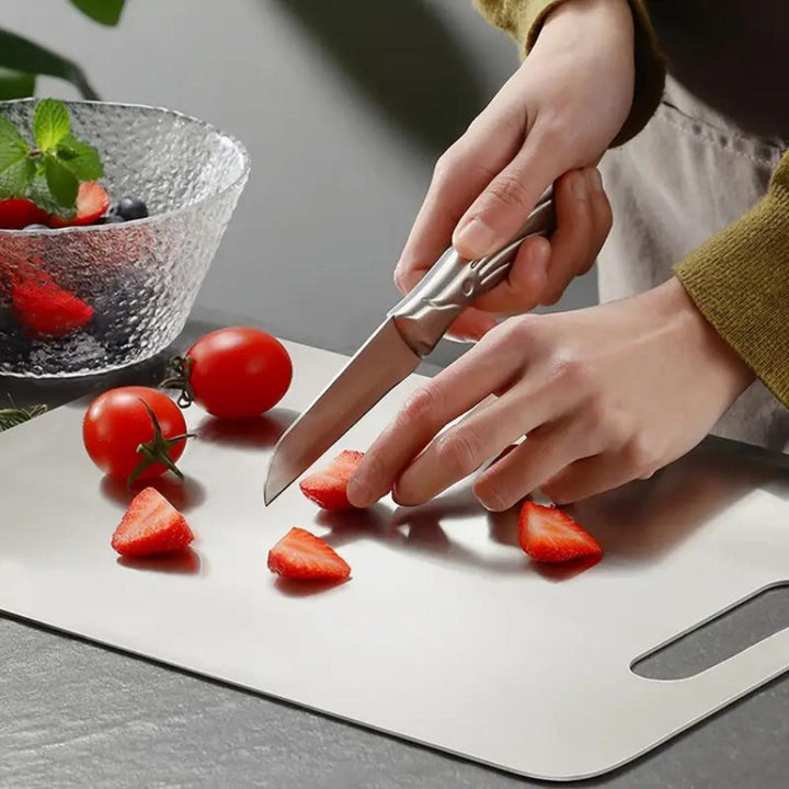 Stainless Steel Chopping Board | Non-Porous, Knife-Friendly, Scratch-Resistant Surface | Resists Stains and Odours 3