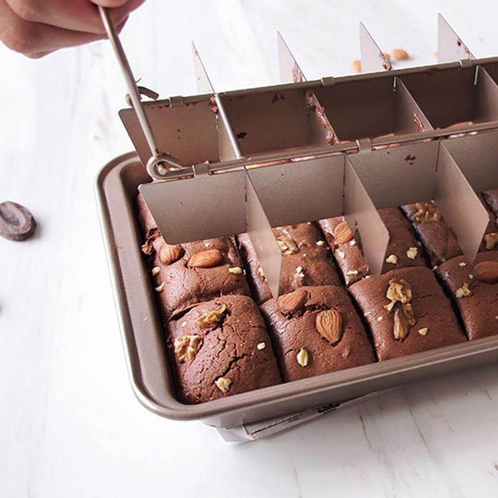 18 Cavity Non-Stick Baking Pan Carbon Steel | Square Cavity Design for Brownies, Cupcakes &amp; Bread | Easy Release, Oven Safe