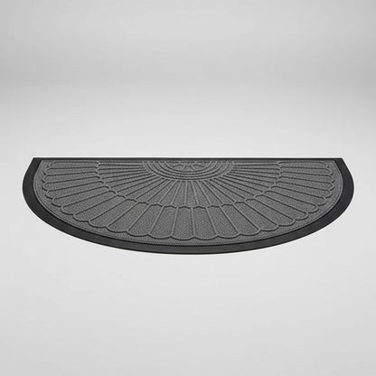 Half-Round Door Mat with Non-Slip Rubber Backing