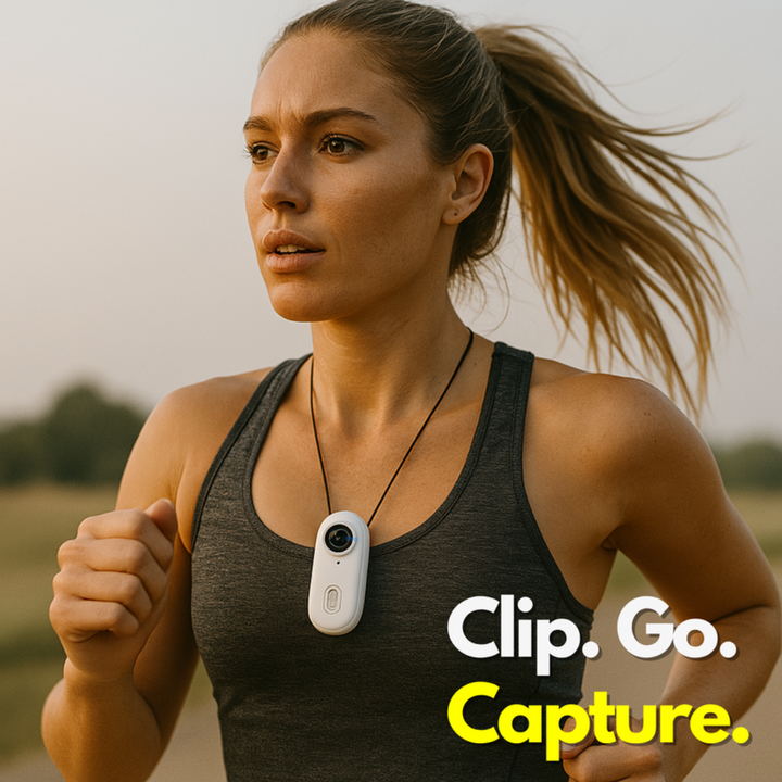 Mini Wireless Camera 2K | 360° View, Electronic Stabilisation &amp; Slow Motion | Magnetic Clip, Long Battery Life 14