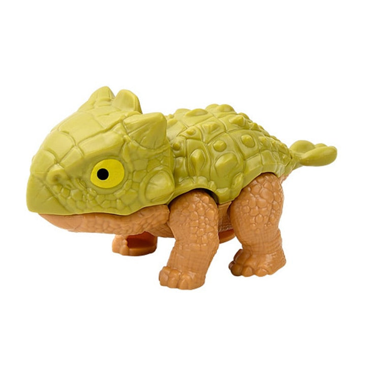 Dinosaur Toy Finger Puppet Bite-Ready Rounded Edges with Movable Tail 11