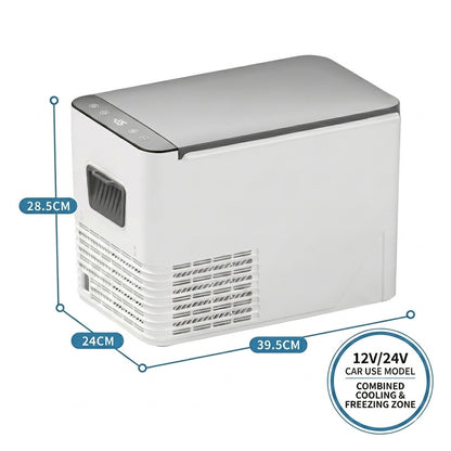 Portable Car Refrigerator | -18°C Deep Freezing | Compressor Cooling | 42mm Insulation | Shockproof