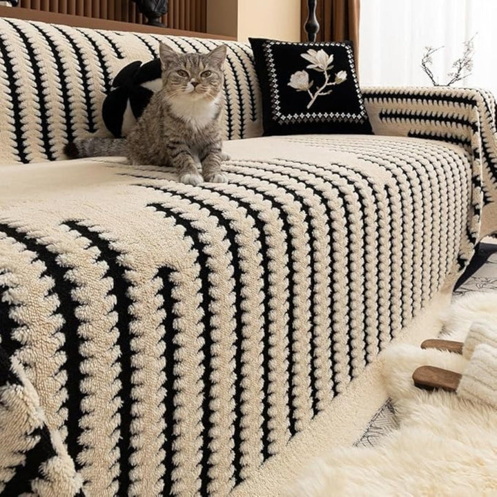 Tufted Sofa Throw Blanket, 180 x 230 cm | Non-Slip Backing, Machine Washable | Plush Cosy Cover for Sofas &amp; Sectionals 1