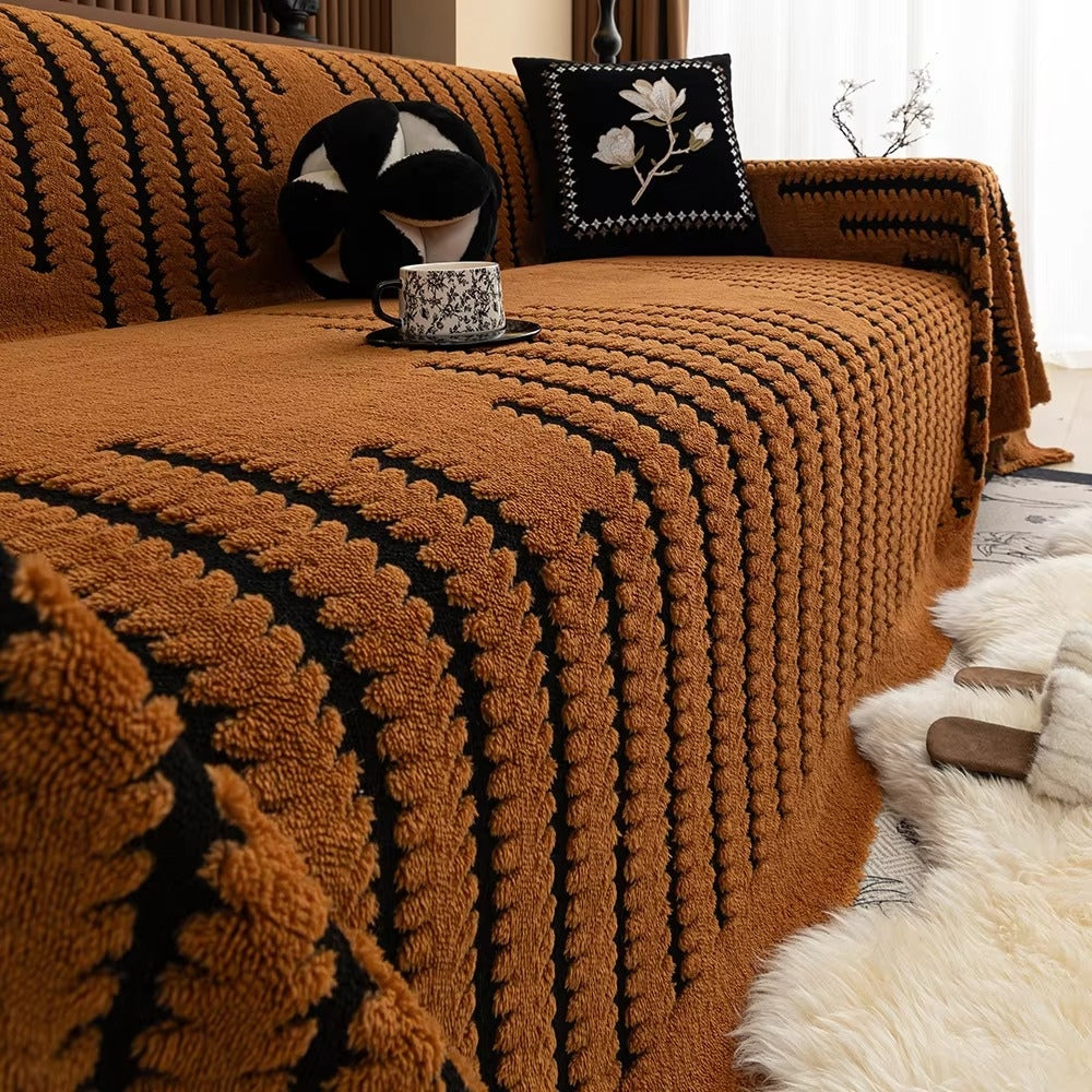 Tufted Sofa Throw Blanket, 180 x 230 cm | Non-Slip Backing, Machine Washable | Plush Cosy Cover for Sofas &amp; Sectionals 3