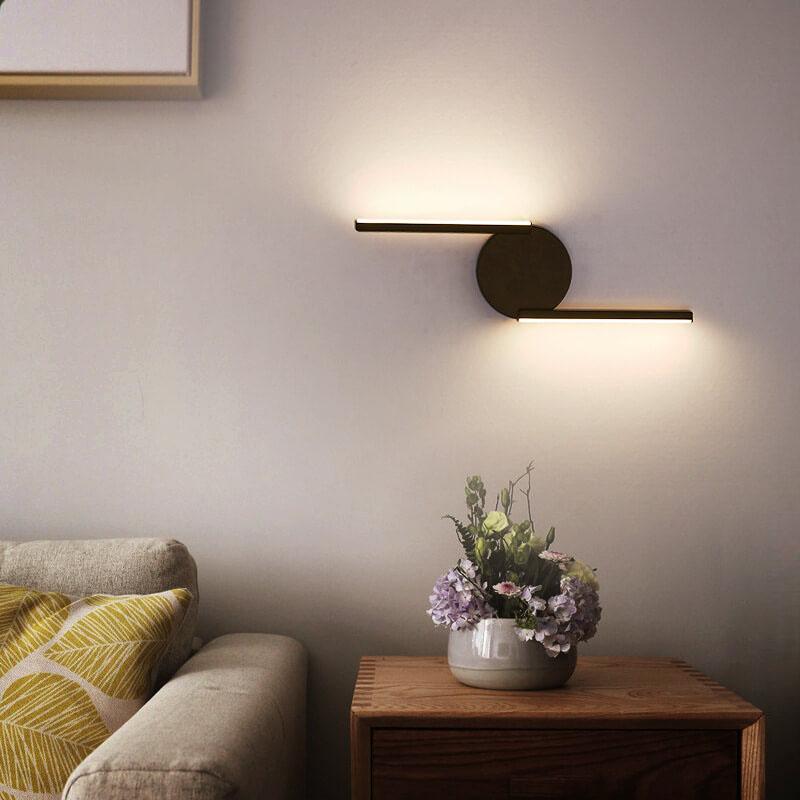 LED Wall Light Arc Design | Aluminium Hardwired Fixture | Soft Halo Glow for Bedrooms, Hallways &amp; Living Rooms 2