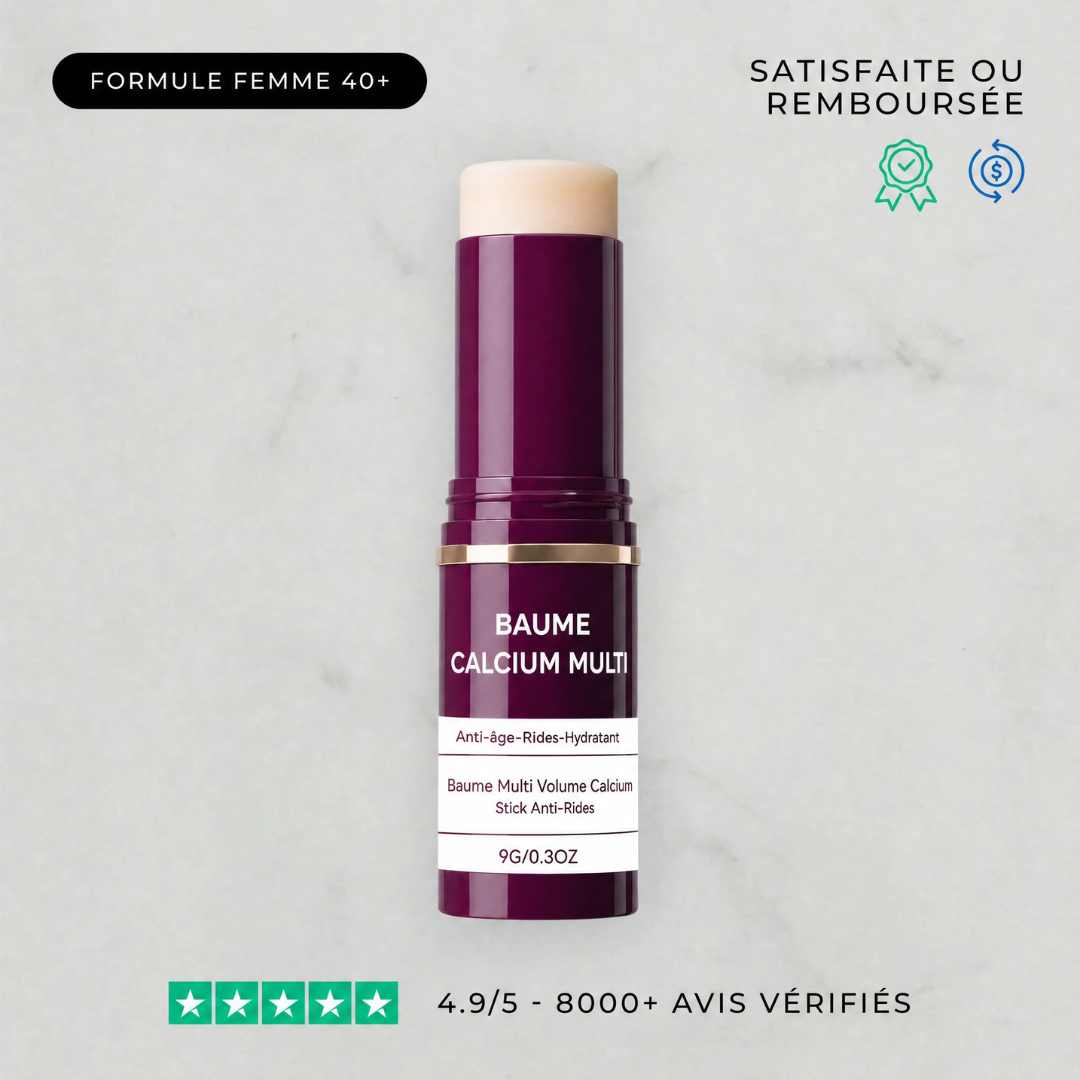 Anti-Age Balm Stick for Face &amp; Lips | Calcium &amp; Bio-Collagen Formula | Hydrates, Plumps and Smooths Fine Lines Daily 1