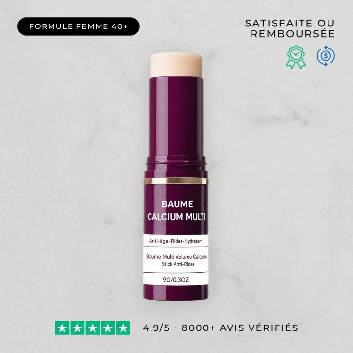 Anti-Age Balm Stick for Face &amp; Lips | Calcium &amp; Bio-Collagen Formula | Hydrates, Plumps and Smooths Fine Lines Daily 1