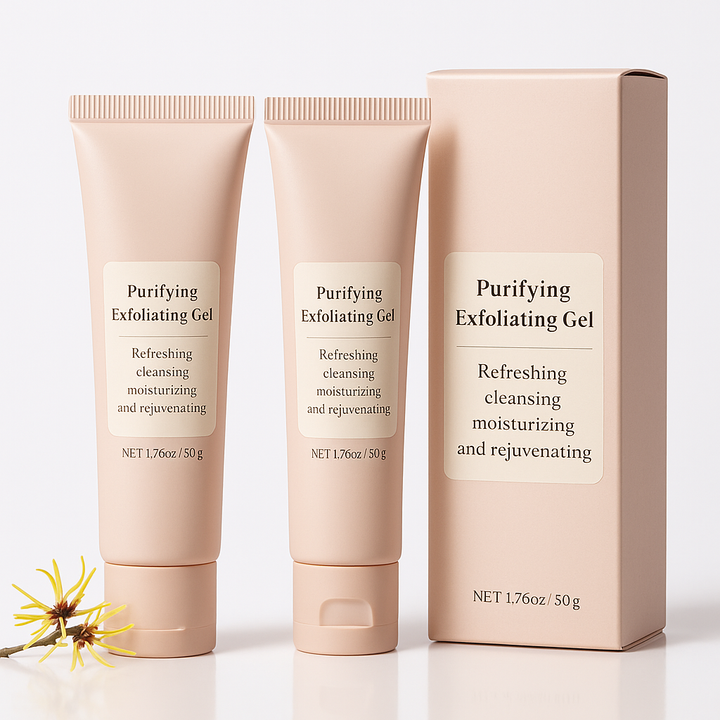 Exfoliating Gel for Women | Vitamin C, Sodium Hyaluronate &amp; Cherry Blossom | Smooths Rough Skin, Fades Dark Patches in 1 Minute 1